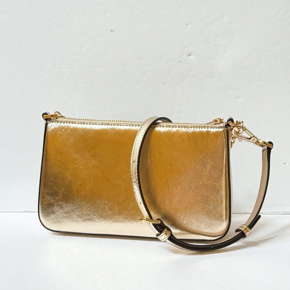 Michael Kors Jet Set MD Pochette Shain Xbody Bag + Card Case Wallet Giftable Box - Picture 4 of 14